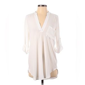 Lush XXS White Drape Shirt